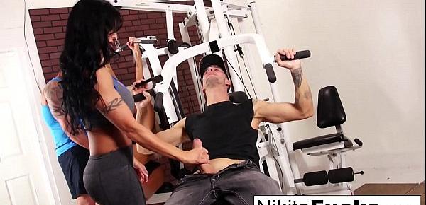  Nikita joins a workout orgy with some hard bodies